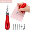 1 Set Carving Tool Practical Beginner DIY Portable ABS LInoleum Cutter Art Supplies Ergonomic School Engraving Multifunctional