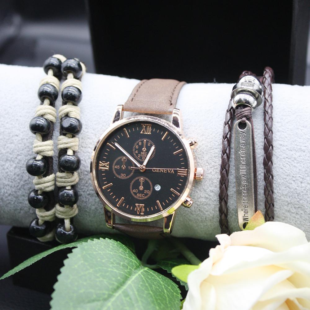 Набор из 5 предметов, мужские роскошные мужские часы, мужские наручные часы, кварцевые часы с автоматическим механизмом, мужские спортивные часы для работы и бизнеса