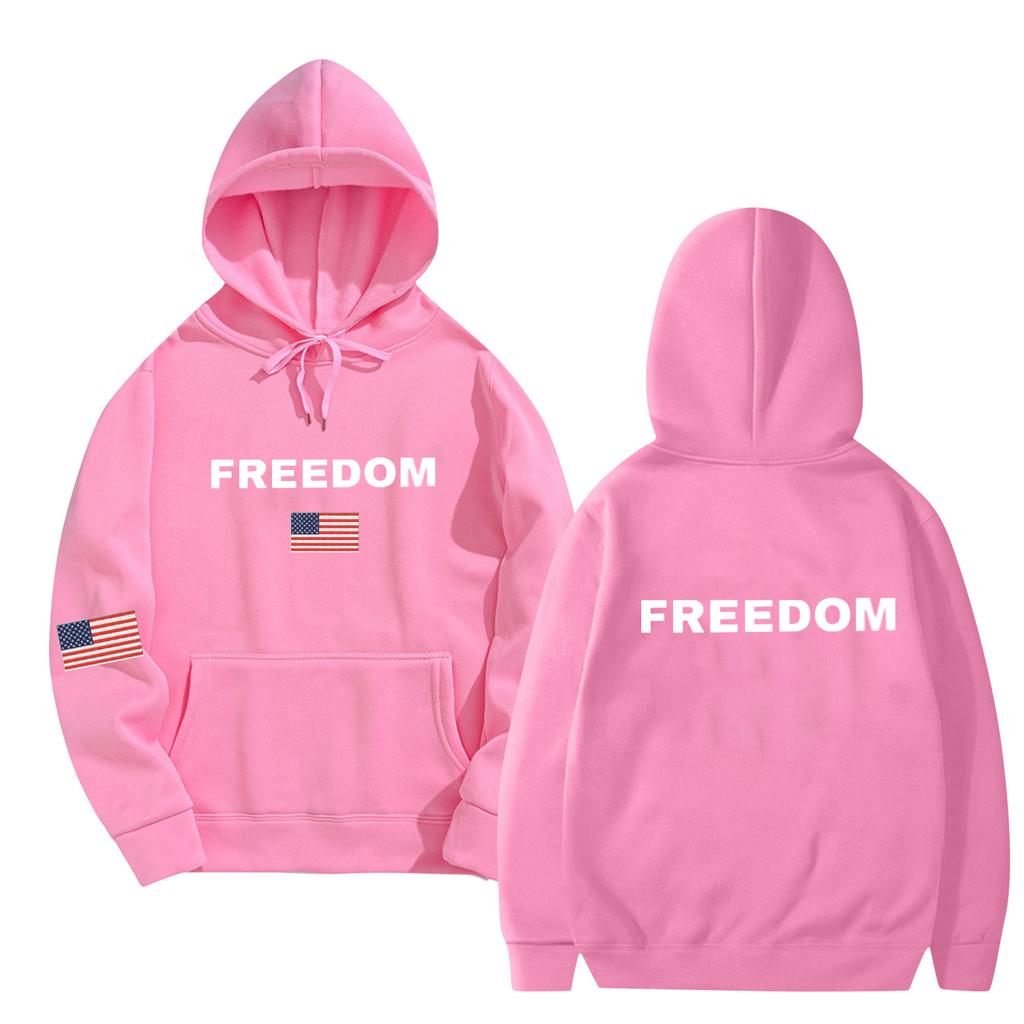 Women's And Men's Fashionable Hooded Long Sleeved Printed Casual Pullover Unisex Sweatshirt Top