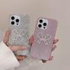 Luxury full diamond three-dimensional bow iPhone17 Apple 12 for 13/16Pro max mobile phone case anti-drop