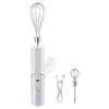 Small Handheld Mixer 3 Speed Mode Wireless Operation Foldable Storage Double Stainless Steel Whisks Attachments