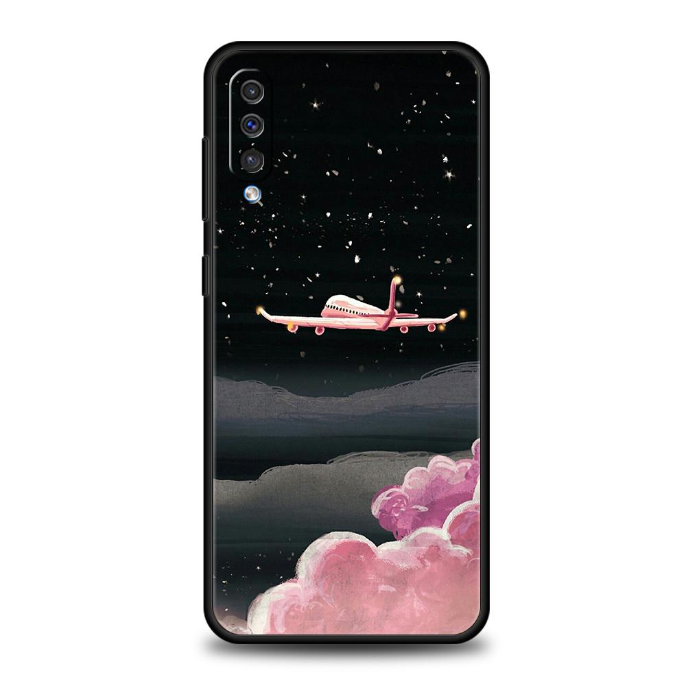 Чехол для телефона Samsung A56 A36 A26 A24 A16 A14 A12 A32 A50 A70 A22 A30 A40 A34 A54 A42 A52 A04s A06 5G с изображением самолета