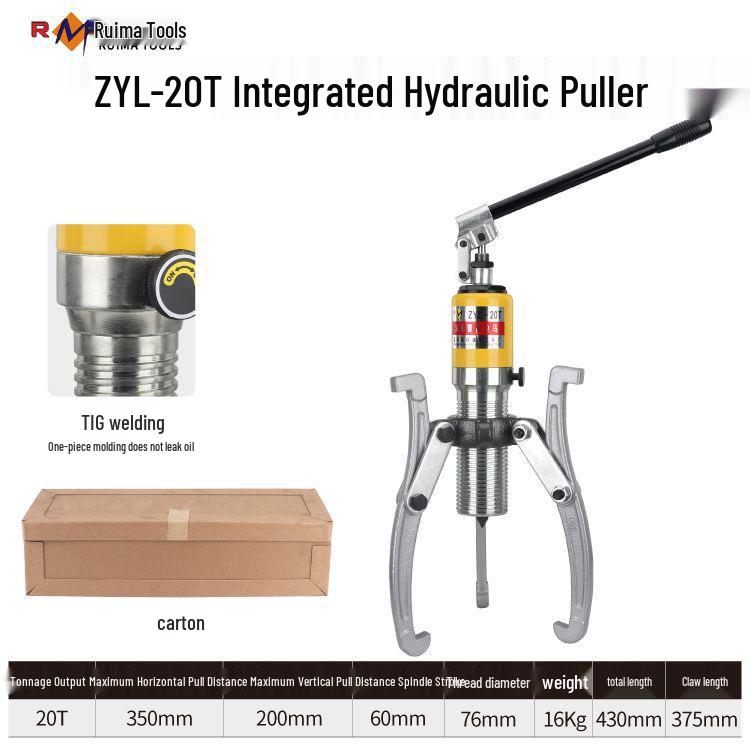Ruima Premium Hydraulic Two/Three-Jaw Wheel & Bearing Puller Tool