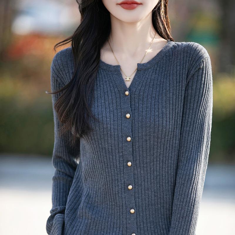 Женский легкий кардиган из 50% шерсти и 50% шелка Mulberry — универсальный трикотаж на все 4 сезона для комфорта и стиля в любое время года