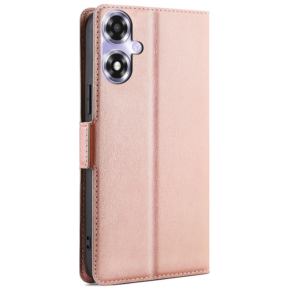 For Oppo A2x 5G/A2m 5G Shockproof Leather Folio Phone Cover with Card Slots Magnetic Protection