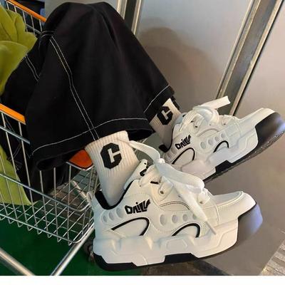 Унисекс Осенние Лоферы на Платформе с Цветными Блоками - Уличный Стиль из Синтетической Кожи