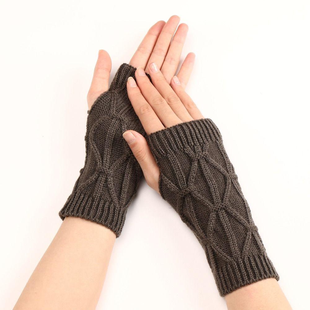 Wrist Warmers Fingerless Gloves Half Finger Winter Mittens Fashion Wrist Gloves  Girl Boys