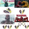 Дэдпул Росомаха Лучшие друзья Сердце Геометрическое Ожерелье из сплава Красный Желтый Мультяшный Подарок