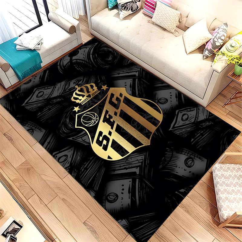 Santos Futebol Clube (14) Rug Suitable For Living Rooms Bedrooms Computer Rooms Dining Areas And Placement Under Tables And Chairs Also An Ideal Choic