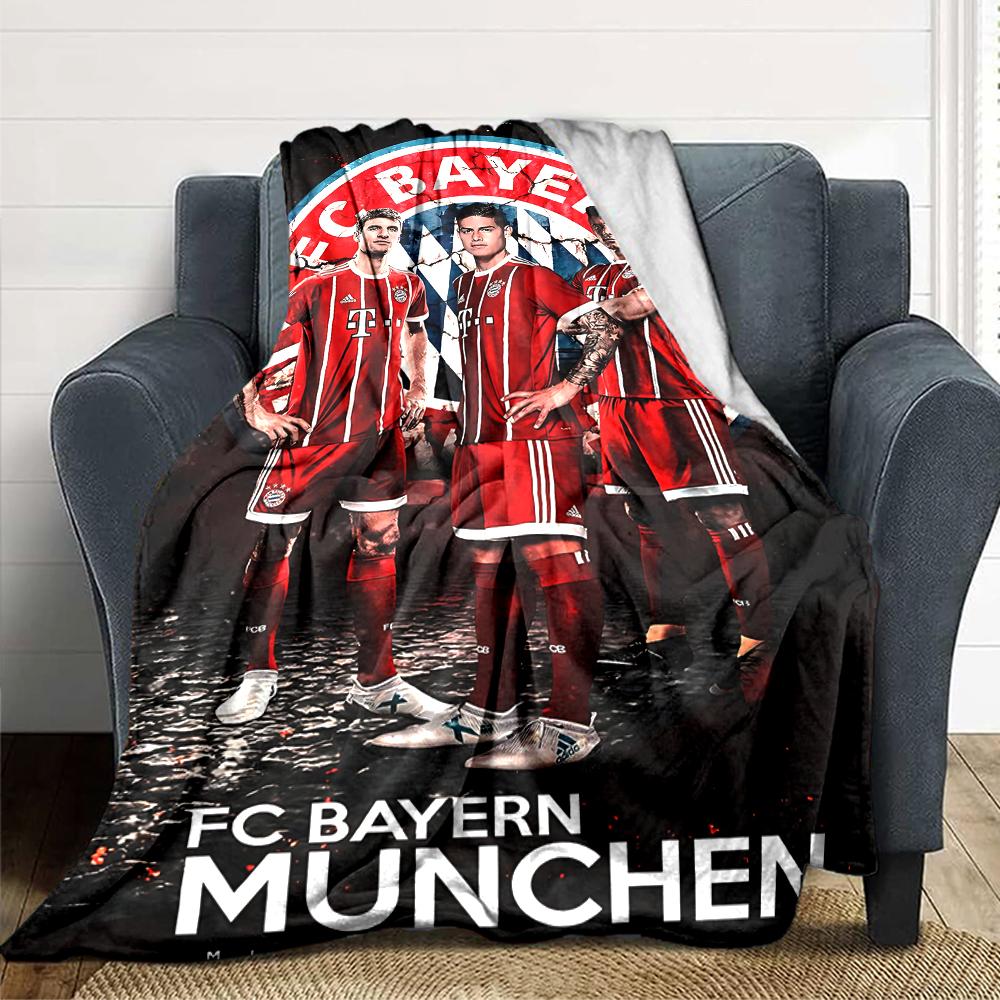 Fc Bayern Munich Team Blankets Flannel Printed Breathable Warm Throw Blanket for Home Office Bedspreads 0708a127