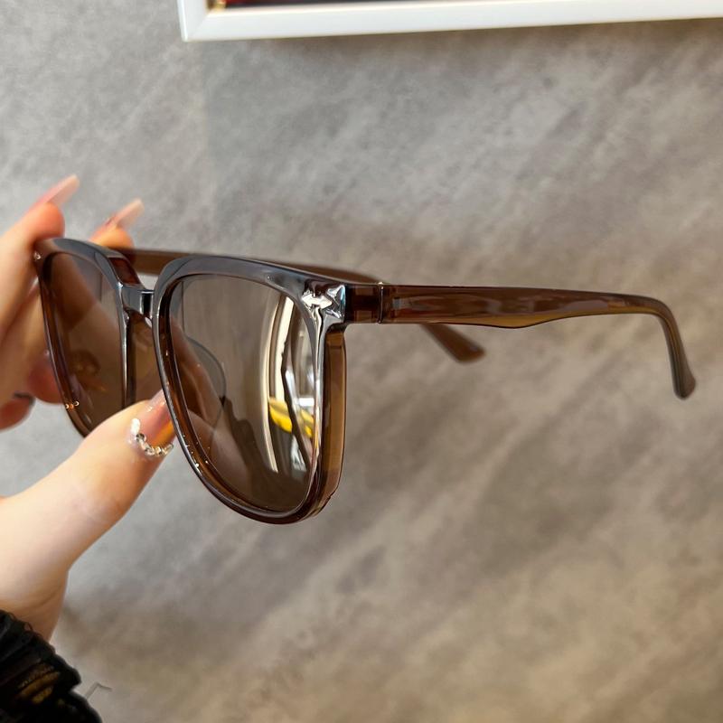 1 шт./5 шт. Наборы классических квадратных солнцезащитных очков Женские для спорта на открытом воздухе Солнцезащитные очки Минималистичный дизайн Ретро очки UV400 Очки