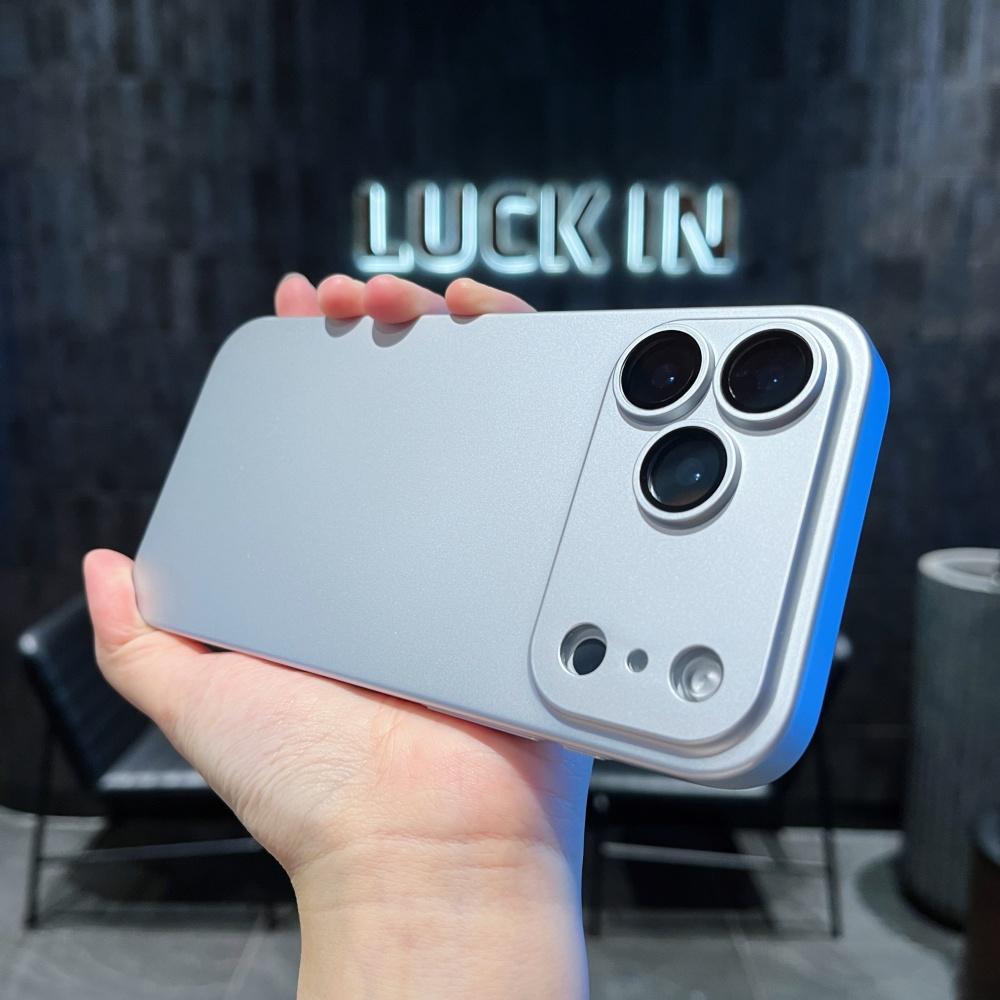 Luxury Plating Color Ultra Thin Matte PC Case for iPhone 17 Air 16 15 14 13 12 11 Pro Max Glass Camera Protecti Shockproof Cover