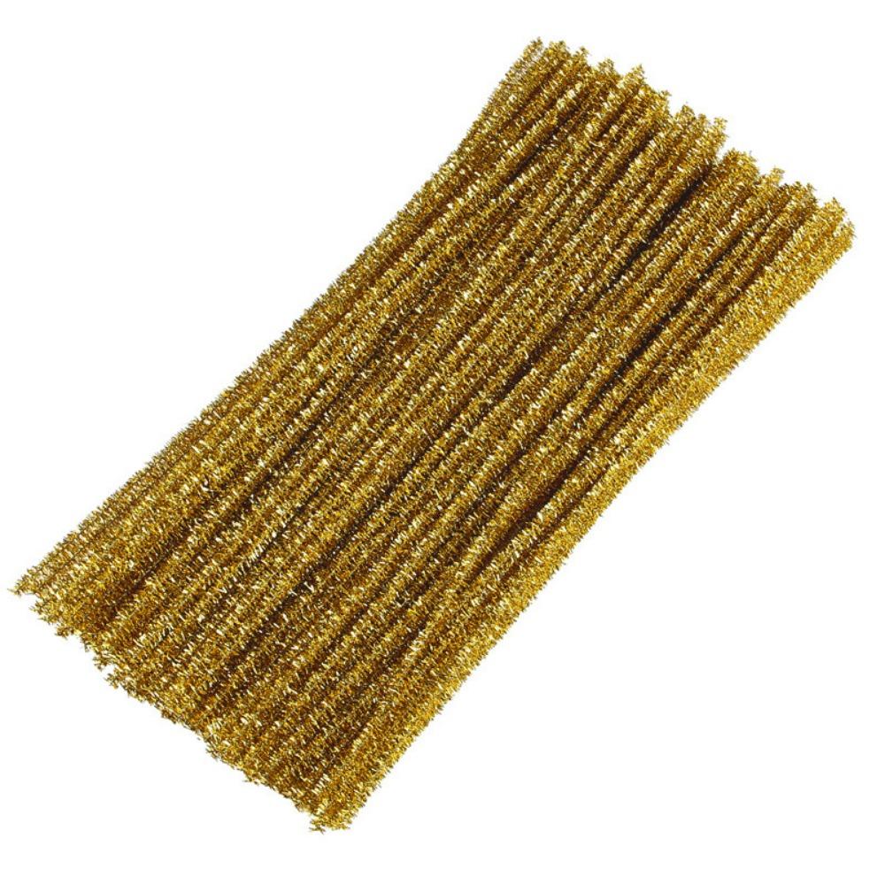 100Pcs Multicolored Craft Pipe Cleaners Fuzzy Sticks Pipe Cleaners Bulk Home Decorations