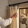 Metal Curtain Rings Heavy Duty Roman Circles Drapes Tie Buckles Hanging Hooks  Bathroom