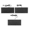 78 Keys Language Ultra Thin Keyboard Plug and Play Splash Proof USB Wired Compact Keyboard for Engli