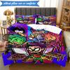 3PCS Pink Teen Power  Bedding Set,Including 1pc Duvet Cover And 2pcs Pillowcases Perfect for Bedroom, Dormitory, Fan Christmas gift