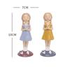 Cute Girl Statue Miniature Cake Decoration Centerpiece Cartoon Baby Decorative Figurine Ornament Home Desktop Decor Girl's Gift