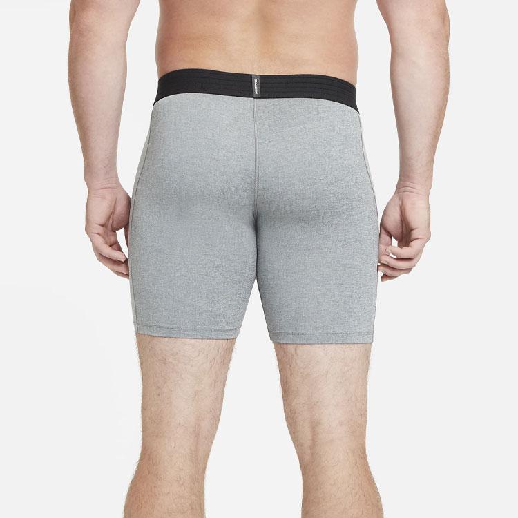 Nike Шорты мужские тренировочные Pro Metallic Solid Logo эластичные обтягивающие серые BV5636-085