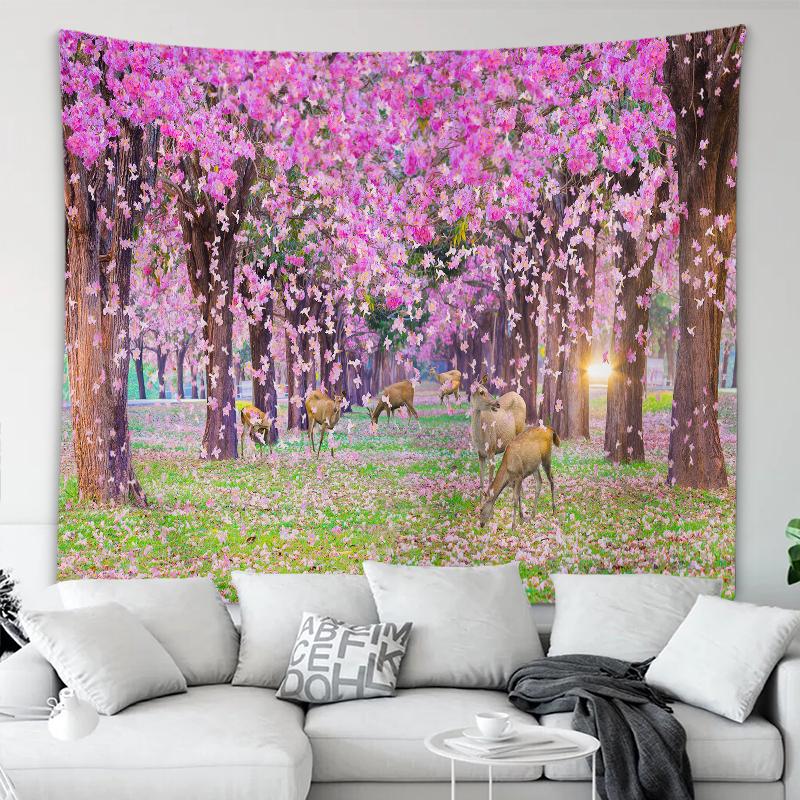 Украшение дома гобелен красивая серия вишни с принтом гобелен праздничные украшения 230x180 см
