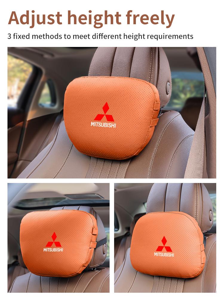 cxlqbm1 For Mitsubishi Outlander Pajero Asx Lancer Evolution X L200 Ralliart Car Headrest Neck Support Lumbar Rest Cushion Neck Pillow