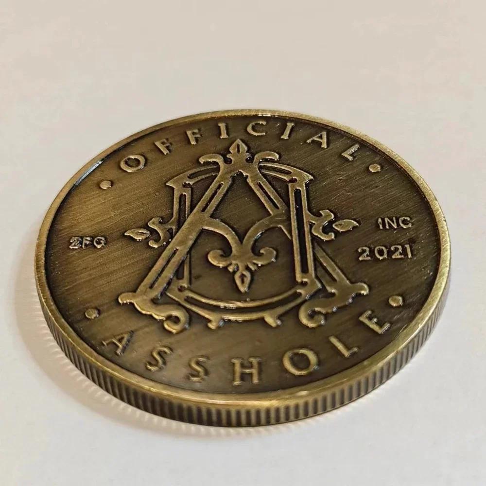 1 европейская и американская поддельная ретро-монета в виде среднего пальца, подарочная коллекционная памятная монета.