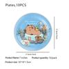 Милая тема капибары украшение для дня рождения одноразовая посуда скатерти чашки тарелки салфетки детские принадлежности для вечеринок