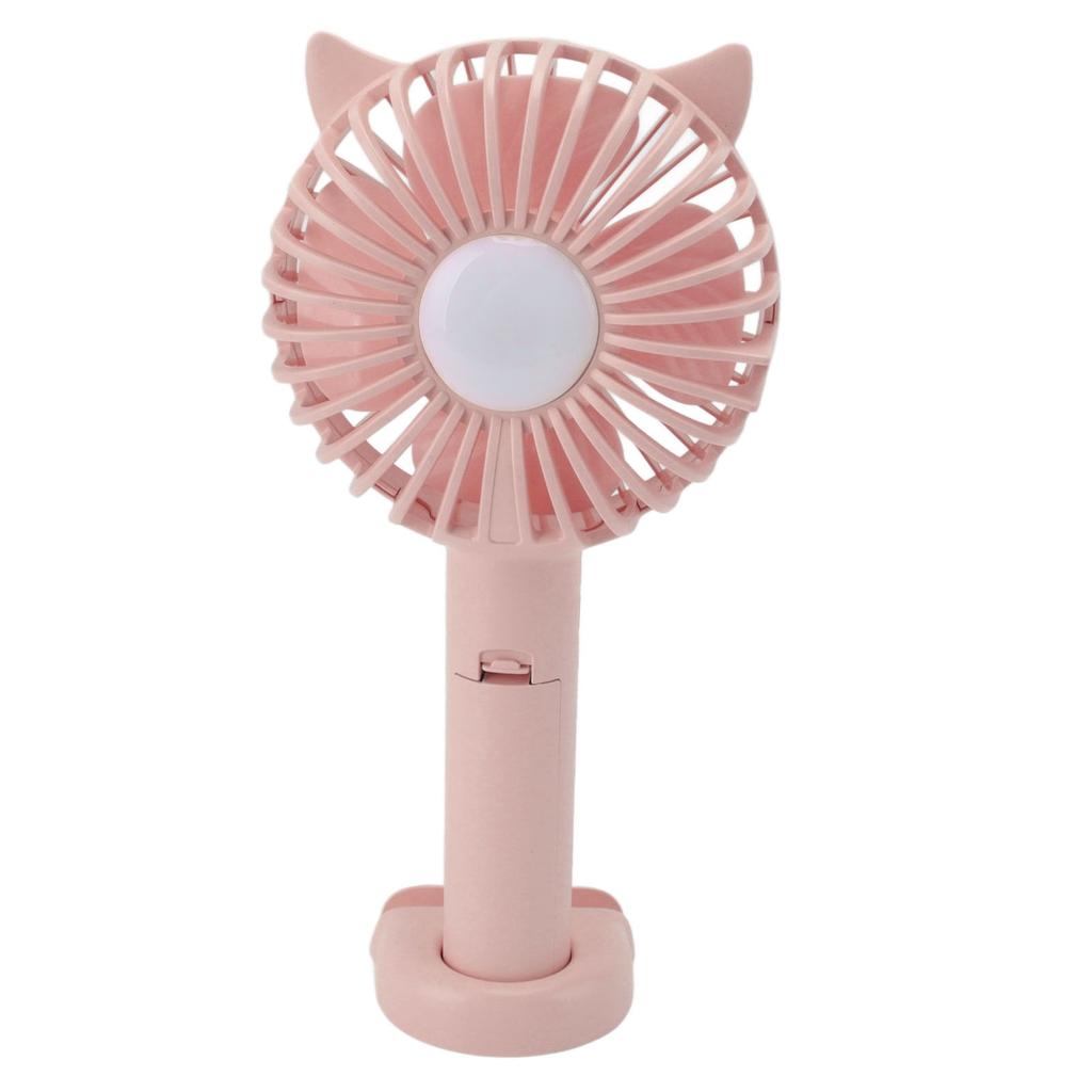 Hand Held Fan Portable USB Rechargeable Cute 3 Speed Wind Regulable ABS PC Battery Operated Fan for