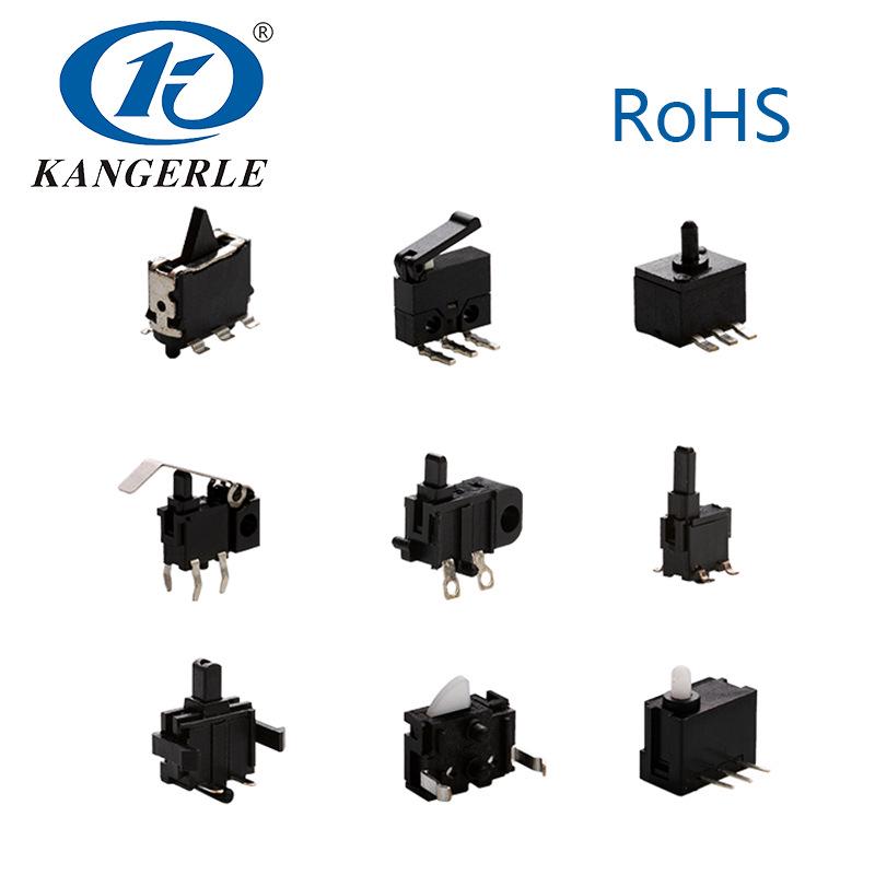 Eco-friendly Three-Pin Normally Open Limit Switch with White Button