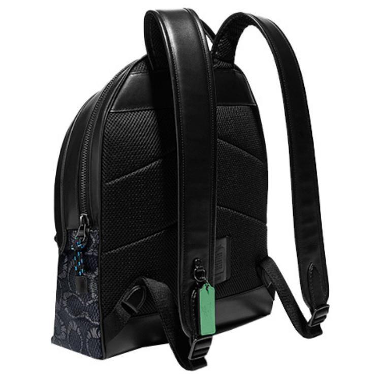 Jordan Michael B. Jordan Collaboration Charter Coated Canvas With Calfskin Backpack Men's Black C6926-JICHR