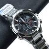 Casio Edifice Series Fashion Business New Bluetooth Smart Solar Waterproof Quartz Movement Stainless Steel Strap Mens Watch Black Dial EQB-501XD-1A