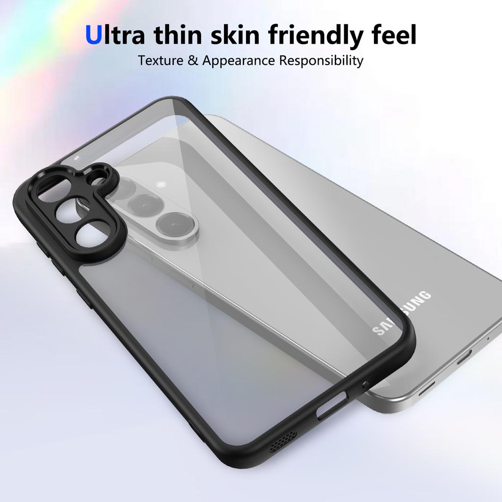 For Samsung Galaxy M56 5G Case Matte Skin Touch Clear PC + TPU Shockproof Phone Back Cover