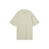 Fear of God Essentials Мужская футболка с коротким рукавом и логотипом на груди Топы Пшеничный FOG-SS22-127