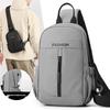 Trendy Men's Multifunctional Water-Repellent Crossbody Chest Bag and Backpack