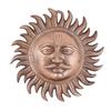 Copper Handmade Decorative Sun Idol Face Wall Art Hanging Statue Puja Vastu Figurine Surya for Positivity for Home Enterance and Office Décor