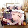 Murasaki Shion Bedding Set Single Twin Full Queen King Size Bed Set Adult Kid Bedroom Duvetcover Sets Anime Parure De Lit Bed