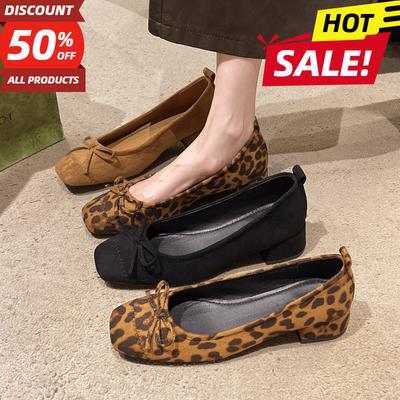 Модные женские туфли с круглым носком, повседневные туфли на квадратном каблуке, качественные женские туфли на высоком каблуке, цветовое соответствие 2024