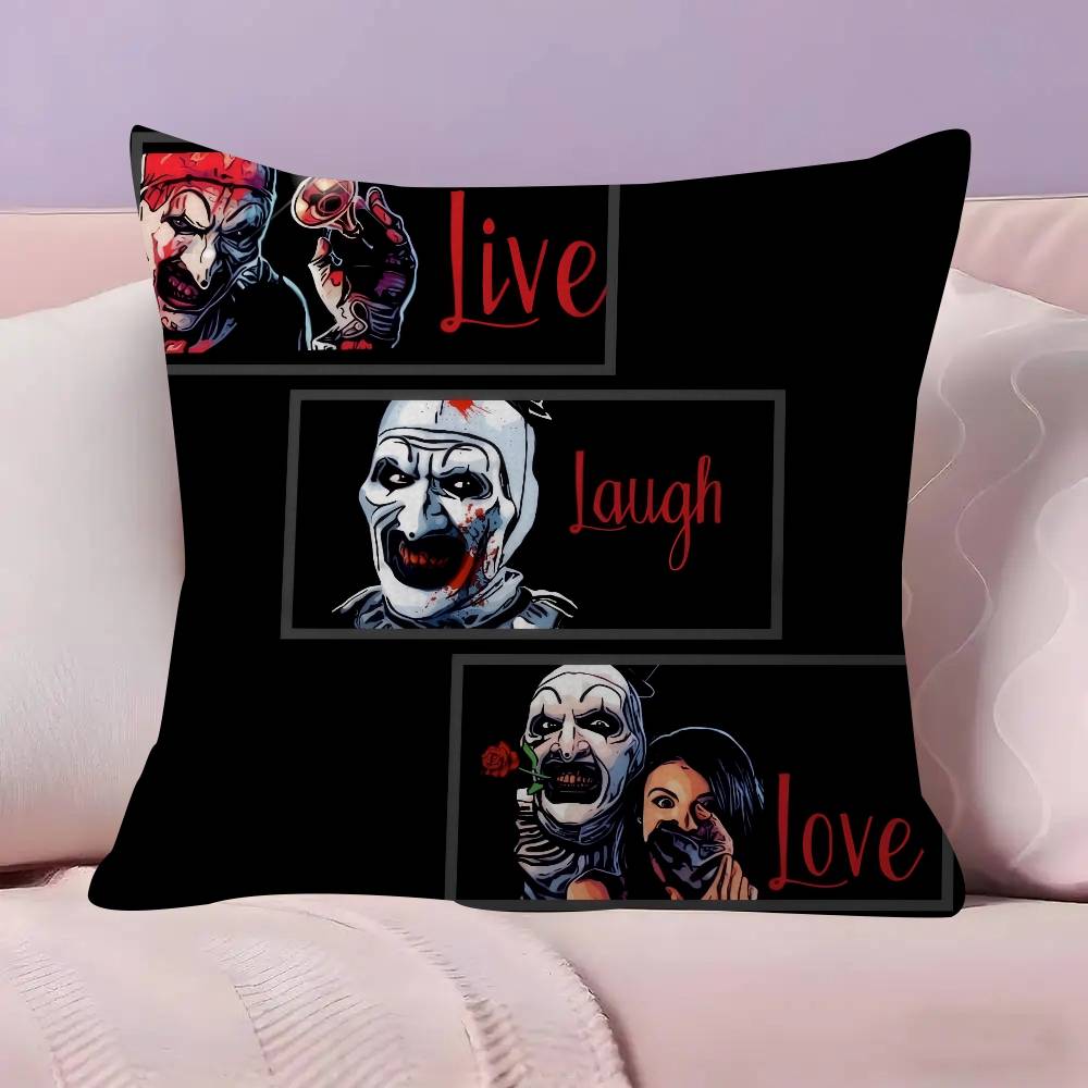 Halloween Horror Terrifier Film Pillow Anime Pillow Sofa Bed Head Pillow Cover Cushion Cover 45x45 cm Fashion