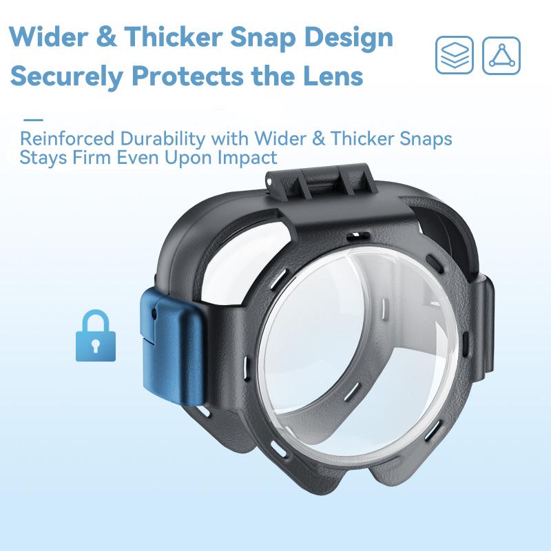 Защита объектива для Insta360 X5 Защитная крышка объектива из оптического стекла для Insta 360 X5 Съемные аксессуары против царапин