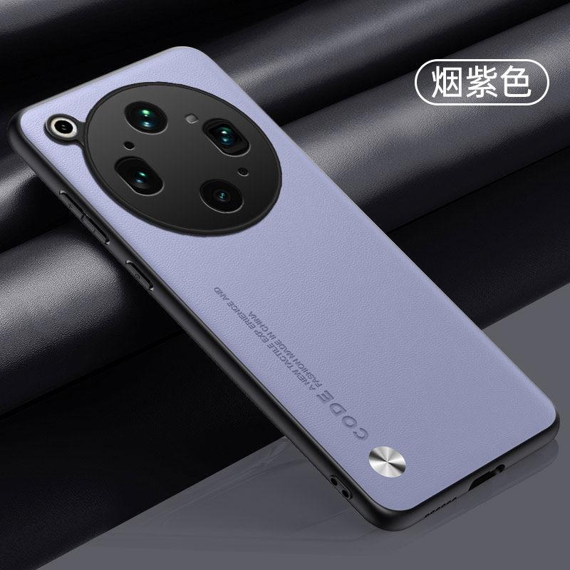Для OPPO Find X9 Ultra Роскошный Однотонный Чехол из Силикона и ПУ Кожи Для OPPO Find X9 Ultra Защита Камеры Модный Ударопрочный Бампер