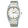 Seiko Watch Watch Seiko Selection Solar White Dial Sapphire Glass Date/Day of the Week SBPX085 Men's Silver