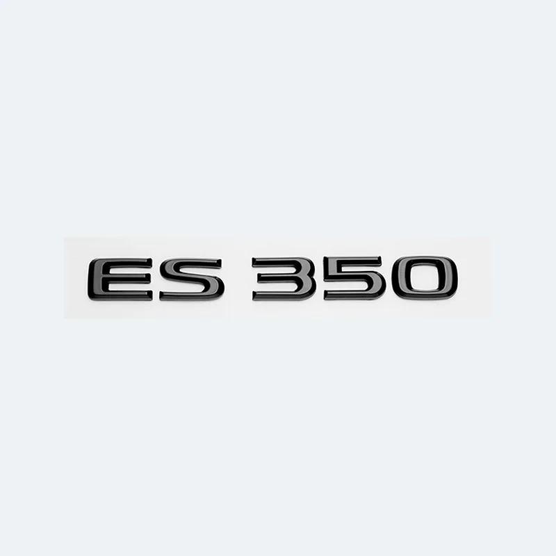 3D Metal Car Letters Rear Trunk Badge Sticker For Lexus Series ES200 ES240 ES250 ES300 ES350 Chrome Glossy Black Emblem