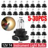 5-30pcs Vehicle Instrument Lamps Universal 12V 1.2W T4 Dashboard Lamps Auto Accessories Replacement for Toyota Honda Nissan