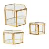 Glass Geometric Terrarium Succulent Plant Planter Hexagon Holder Jewelry Display Container for Wedding Decoration Events