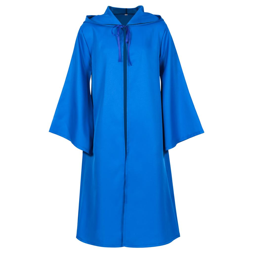 Halloween Cos Robe Cape Cos Costume Party Long Cosplay Long Black Robe Dress Outfit