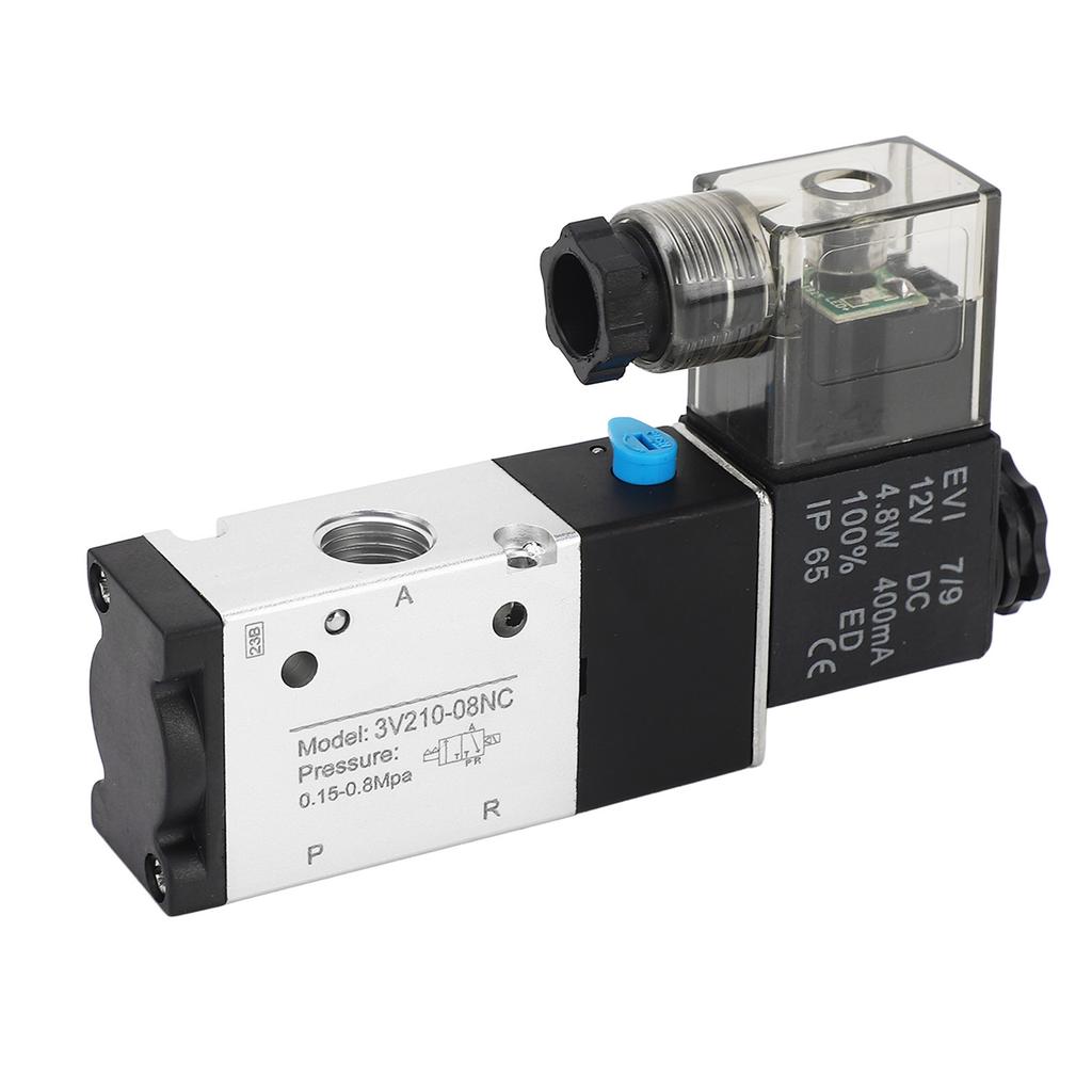 Пневматический электромагнитный клапан 1/4 дюйма NPT 2-позиционный 3-ходовой IP65 Электромагнитный клапан с пневмоприводом DC12V