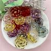 Acrylic Handmade Materials  Fashion Necklace Pendant Bracelet 17.6mm DIY Beads DIY Jewelry Flower Beads 20Pcs