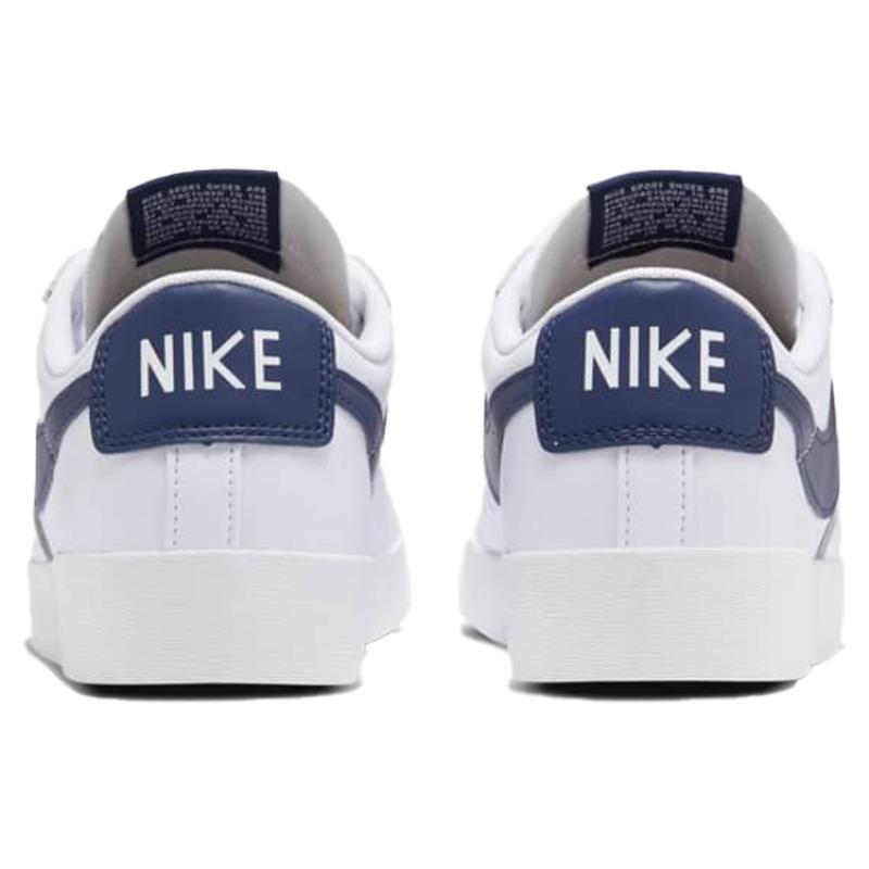 Nike Женские кроссовки Blazer Low Le Белые Темно-синие Обувь для скейтборда AV9370-119