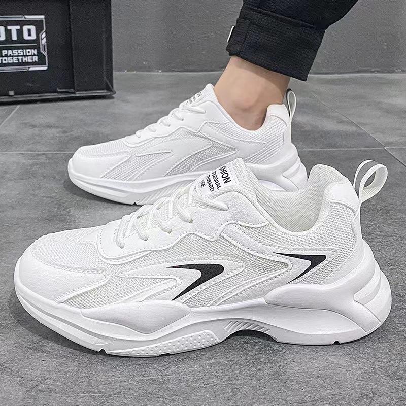 Summer Mesh Men's Shoes Students Comfortable Breathable Platform Shoes 2024 Trend Tennis Shoes Men's Sneakers Zapatillas Deporte