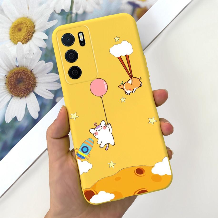 For OPPO A54S Case CPH2273 Phone Cover Popular Flower Cartoon Soft Silicone Funda For OPPO A16 A16S CPH2269 CPH2271 A 16S Bumper
