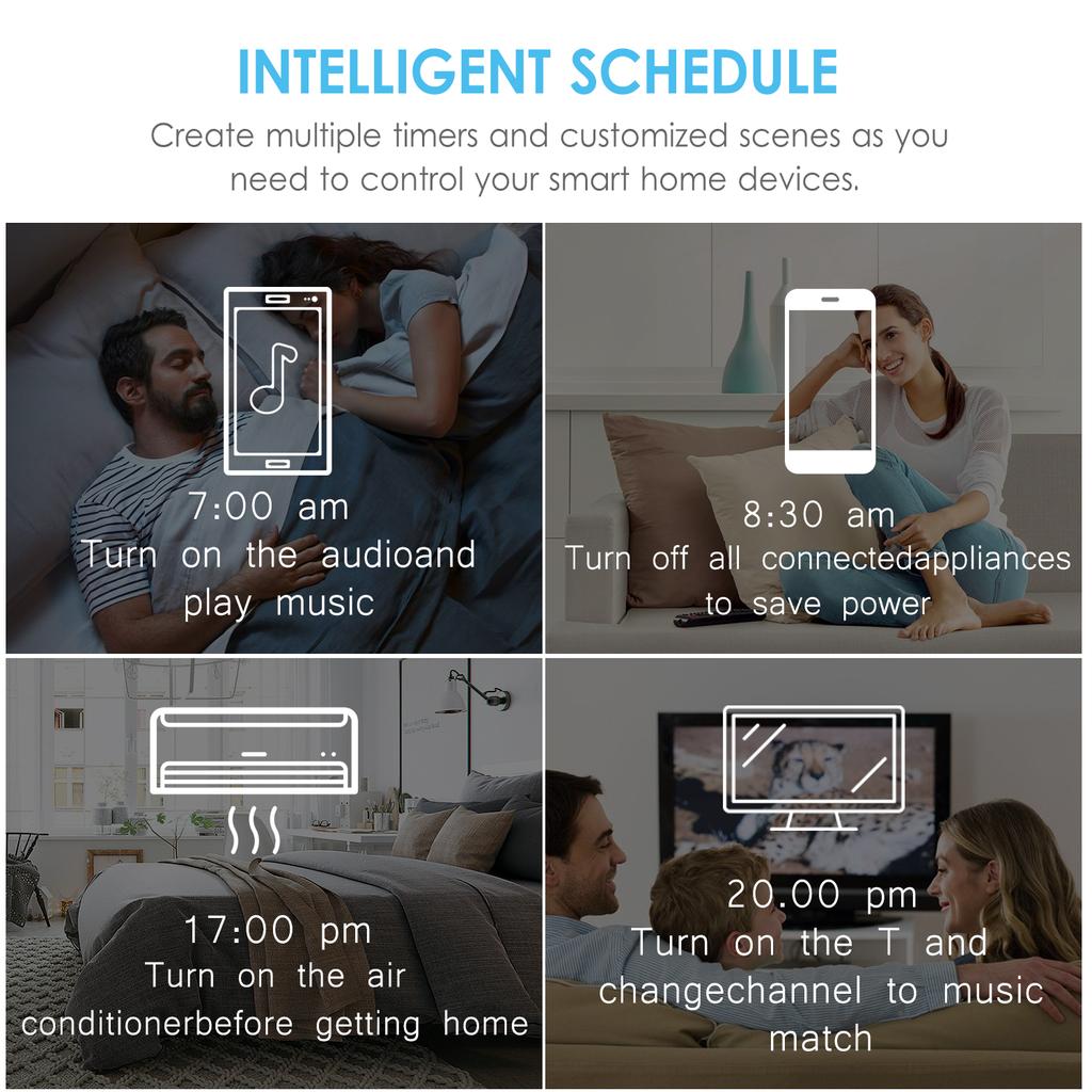 TUYA Wi-Fi Smart ИК-пульт дистанционного управления для умного дома, совместимый с Alexa Google Home Universal